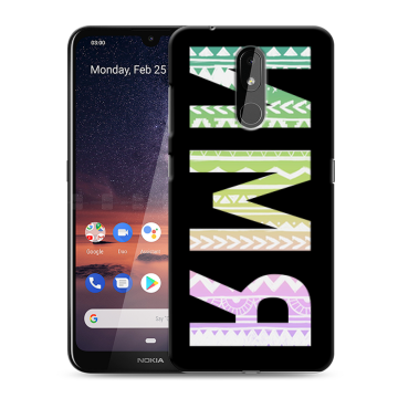 Силиконовый чехол на Nokia 3.2 с принтом ИМЯ