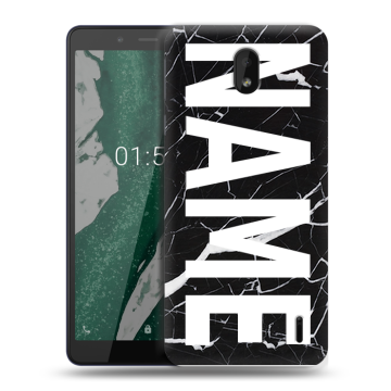 Силиконовый чехол на Nokia 1 Plus с принтом NAME