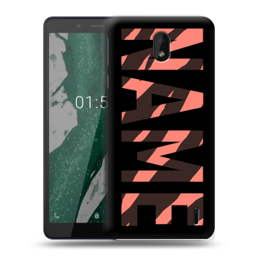 Силиконовый чехол на Nokia 1 Plus с принтом NAME