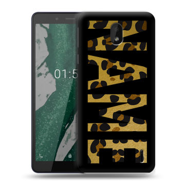 Силиконовый чехол на Nokia 1 Plus с принтом NAME