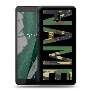 Силиконовый чехол на Nokia 1 Plus с принтом NAME