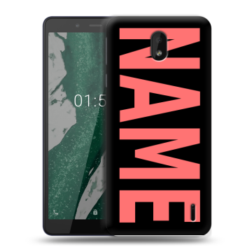 Силиконовый чехол на Nokia 1 Plus с принтом NAME