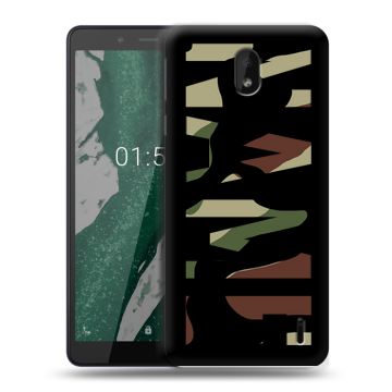 Силиконовый чехол на Nokia 1 Plus с принтом NAME