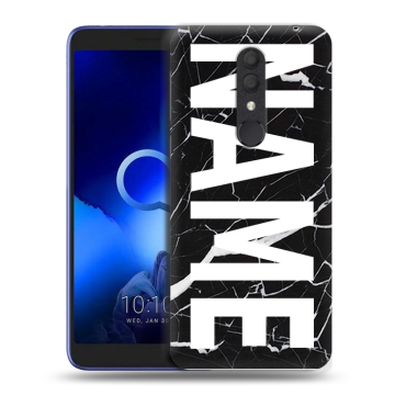 Силиконовый чехол на Alcatel 1X (2019) с принтом NAME