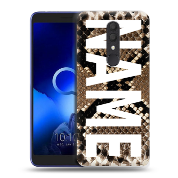 Силиконовый чехол на Alcatel 1X (2019) с принтом NAME