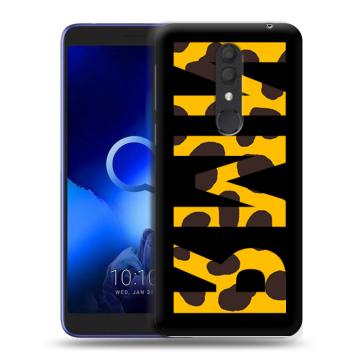 Силиконовый чехол на Alcatel 1X (2019) с принтом ИМЯ