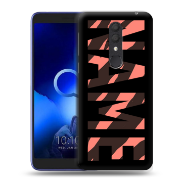 Силиконовый чехол на Alcatel 1X (2019) с принтом NAME