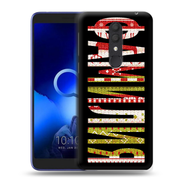 Силиконовый чехол на Alcatel 1X (2019) с принтом ФАМИЛИЯ