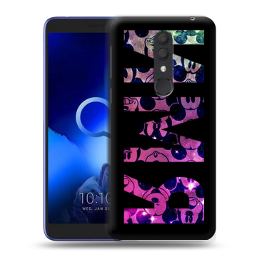 Силиконовый чехол на Alcatel 1X (2019) с принтом ИМЯ