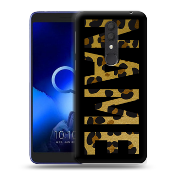 Силиконовый чехол на Alcatel 1X (2019) с принтом NAME