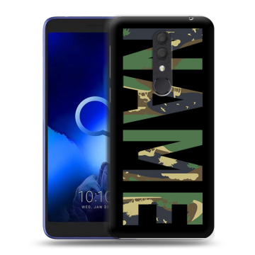 Силиконовый чехол на Alcatel 1X (2019) с принтом NAME