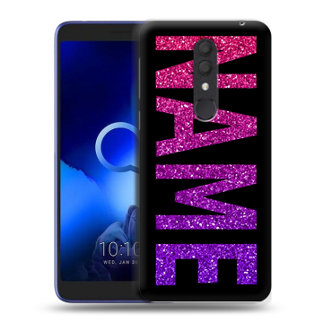 Силиконовый чехол на Alcatel 1X (2019) с принтом NAME