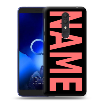 Силиконовый чехол на Alcatel 1X (2019) с принтом NAME
