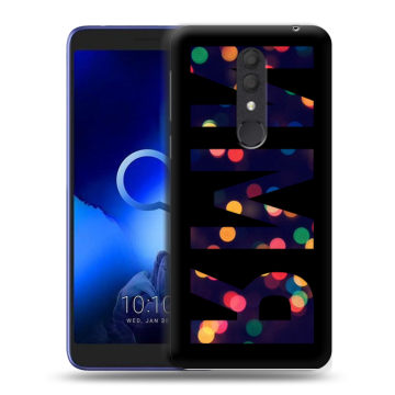 Силиконовый чехол на Alcatel 1X (2019) с принтом ИМЯ