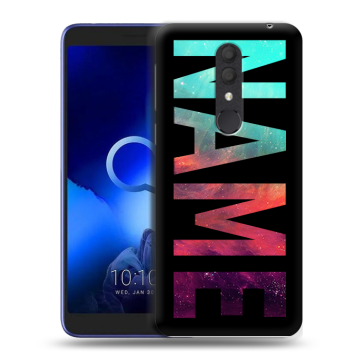Силиконовый чехол на Alcatel 1X (2019) с принтом NAME