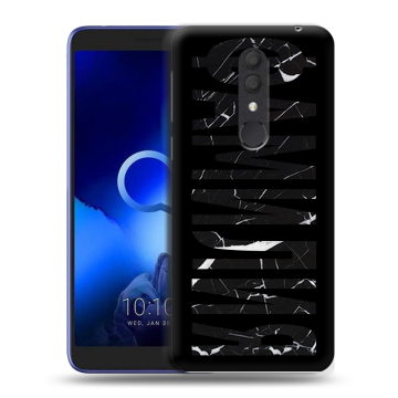 Силиконовый чехол на Alcatel 1X (2019) с принтом ФАМИЛИЯ