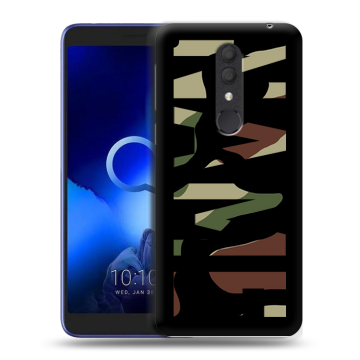 Силиконовый чехол на Alcatel 1X (2019) с принтом NAME