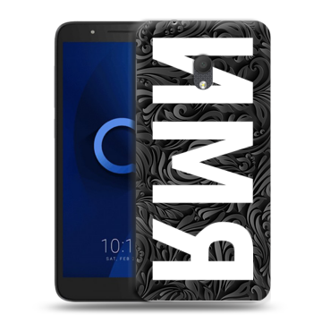 Силиконовый чехол на Alcatel 1C (2019) с принтом ИМЯ