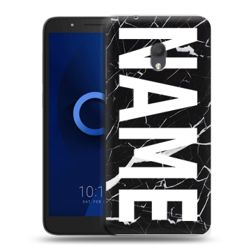 Силиконовый чехол на Alcatel 1C (2019) с принтом NAME