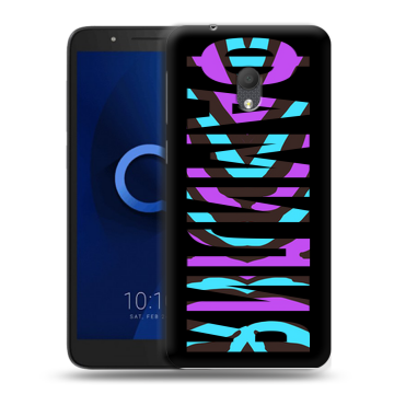 Силиконовый чехол на Alcatel 1C (2019) с принтом ФАМИЛИЯ