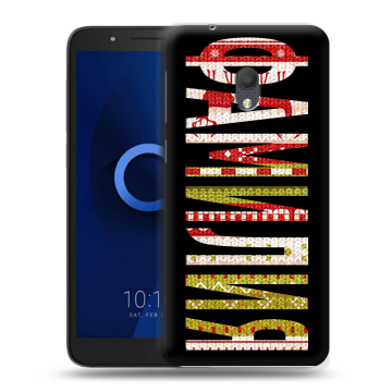 Силиконовый чехол на Alcatel 1C (2019) с принтом ФАМИЛИЯ