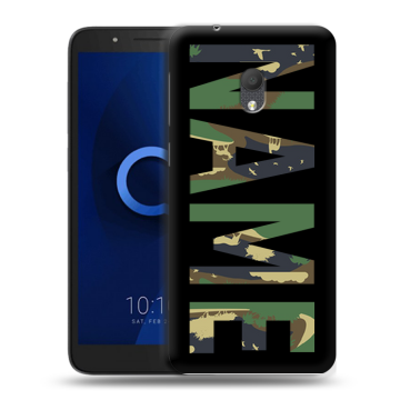 Силиконовый чехол на Alcatel 1C (2019) с принтом NAME