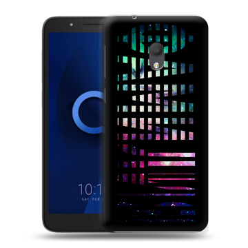 Силиконовый чехол на Alcatel 1C (2019) с принтом ФАМИЛИЯ