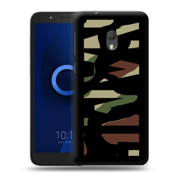Силиконовый чехол на Alcatel 1C (2019) с принтом NAME