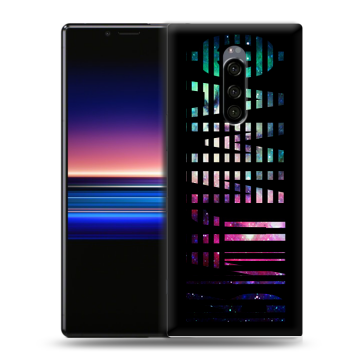 Силиконовый чехол на Sony Xperia 1 с принтом ФАМИЛИЯ