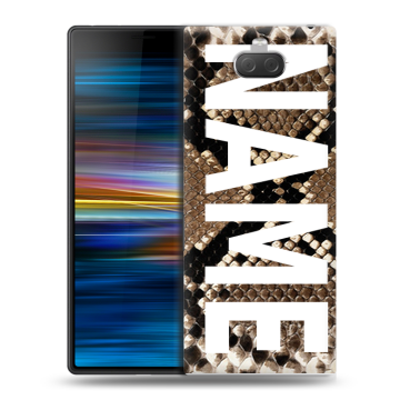 Пластиковый чехол на Sony Xperia 10 Plus с принтом NAME