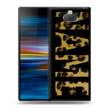 Пластиковый чехол на Sony Xperia 10 Plus с принтом NAME