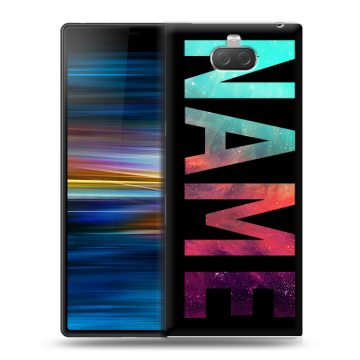 Пластиковый чехол на Sony Xperia 10 Plus с принтом NAME