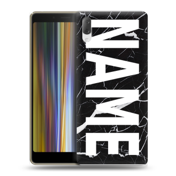 Пластиковый чехол на Sony Xperia L3 с принтом NAME