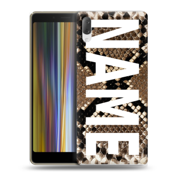 Пластиковый чехол на Sony Xperia L3 с принтом NAME