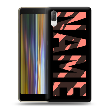 Пластиковый чехол на Sony Xperia L3 с принтом NAME
