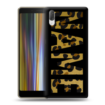 Пластиковый чехол на Sony Xperia L3 с принтом NAME