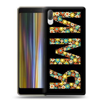 Пластиковый чехол на Sony Xperia L3 с принтом ИМЯ