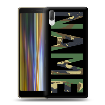 Пластиковый чехол на Sony Xperia L3 с принтом NAME