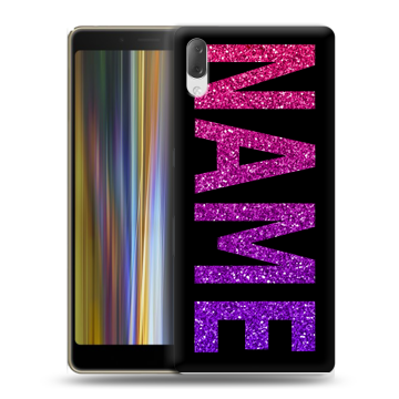 Пластиковый чехол на Sony Xperia L3 с принтом NAME