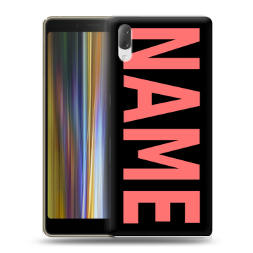 Пластиковый чехол на Sony Xperia L3 с принтом NAME