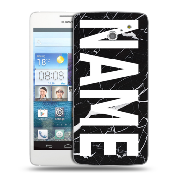 Пластиковый чехол на Huawei Ascend D2 с принтом NAME