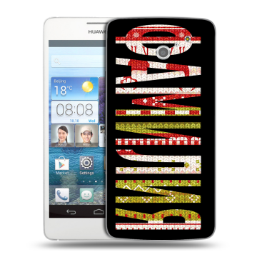 Пластиковый чехол на Huawei Ascend D2 с принтом ФАМИЛИЯ