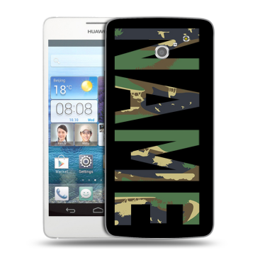 Пластиковый чехол на Huawei Ascend D2 с принтом NAME