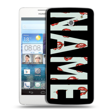Пластиковый чехол на Huawei Ascend D2 с принтом NAME