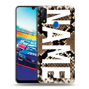 Силиконовый чехол на ZTE Blade V10 с принтом NAME