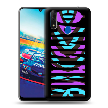 Силиконовый чехол на ZTE Blade V10 с принтом ФАМИЛИЯ