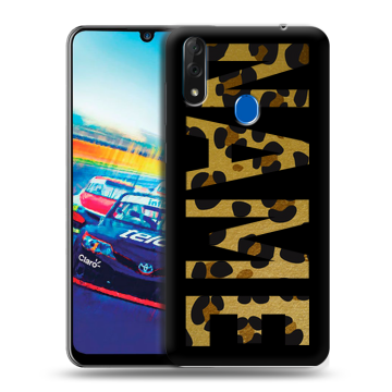Силиконовый чехол на ZTE Blade V10 с принтом NAME