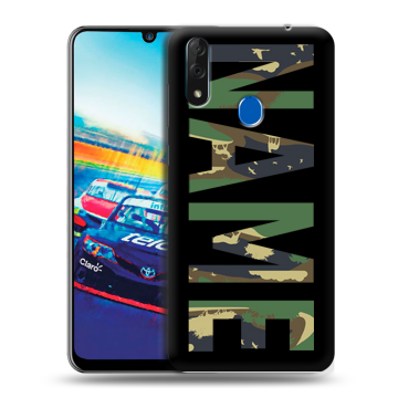 Силиконовый чехол на ZTE Blade V10 с принтом NAME