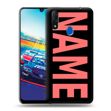 Силиконовый чехол на ZTE Blade V10 с принтом NAME