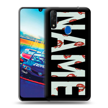 Силиконовый чехол на ZTE Blade V10 с принтом NAME